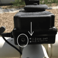 Actuator valve control switch