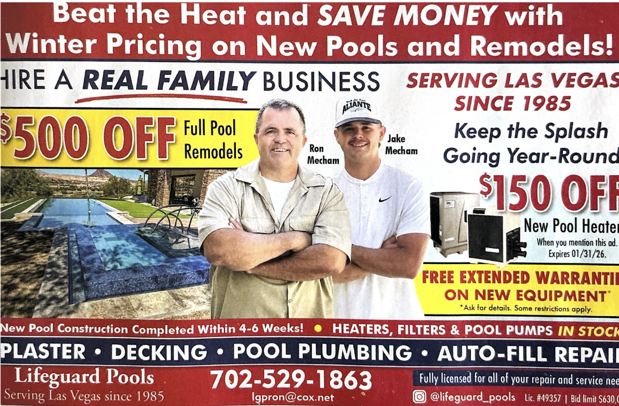 Pool technician servicing equipment with licensed repair partner support