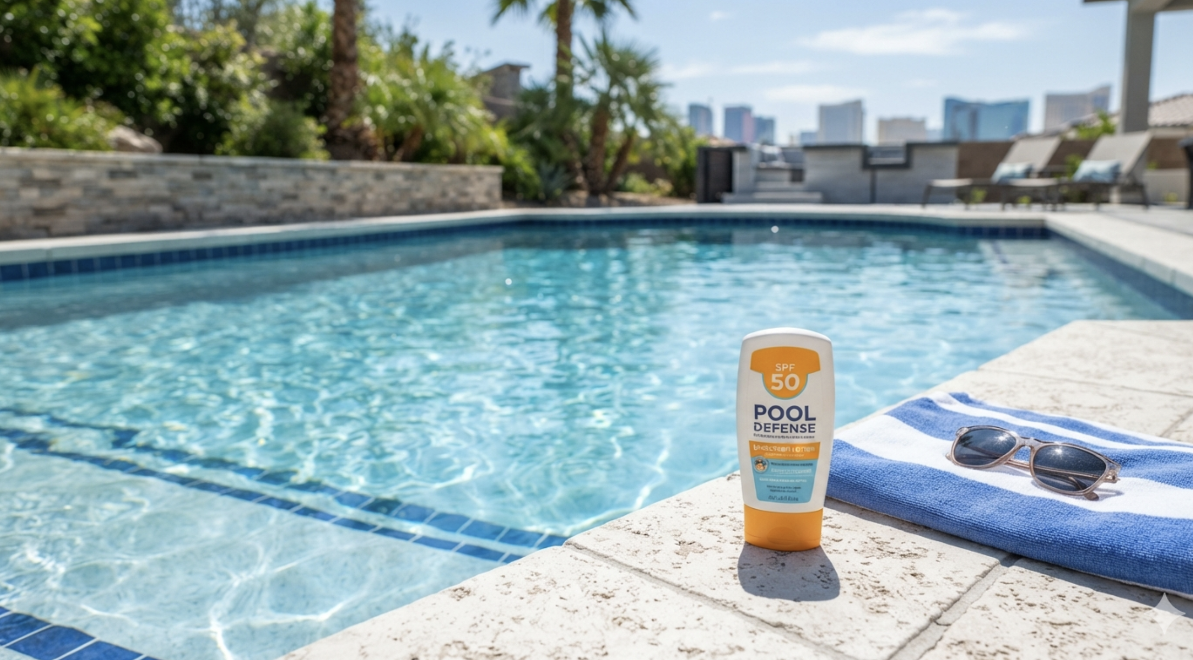 Pool service Las Vegas sunscreen